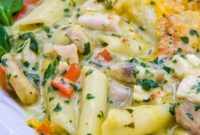 Creamy Florentine Three-Cheese Penne