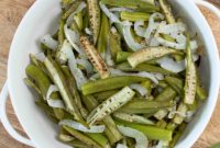 Roasted Okra and Onions Sheet Pan Simplicity