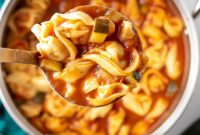 Hearty Tortellini Zucchini Soup
