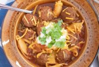 Cozy Slow Cooker Mexican Meatball Soup