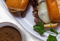 Easy Juicy Crockpot French Dip Sandwiches with Au Jus