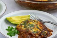 Effortless Layered Chicken Enchilada Casserole