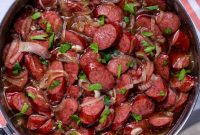 Brown Sugar Kielbasa Skillet