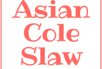 Sesame Ginger Slaw