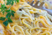 Creamy Cheddar Chicken Spaghetti