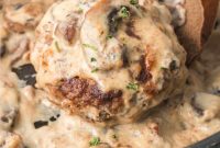 Creamy Mushroom Salisbury Steak
