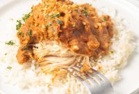 Creamy Slow Cooker Thai Peanut Chicken