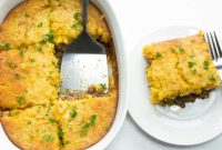 Hearty Cornbread Burger Bake