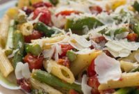 Vibrant Tomato Asparagus Carbonara
