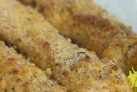 Garlic Parmesan Baked Chicken Strips