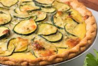 Golden Zucchini Cheese Quiche