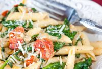 Vibrant Carbonara with Spinach and Tomatoes
