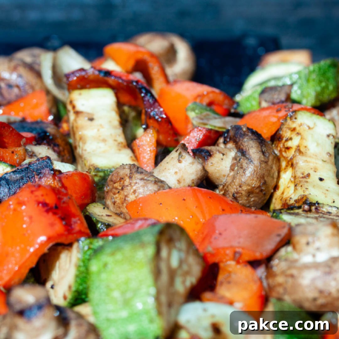 Balsamic grilled vegetables, a vibrant and healthy side dish for any meal