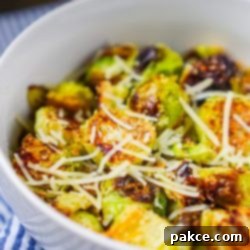 Flavorful Sides 18 Garlic Parmesan Pan Roasted Brussels Sprouts