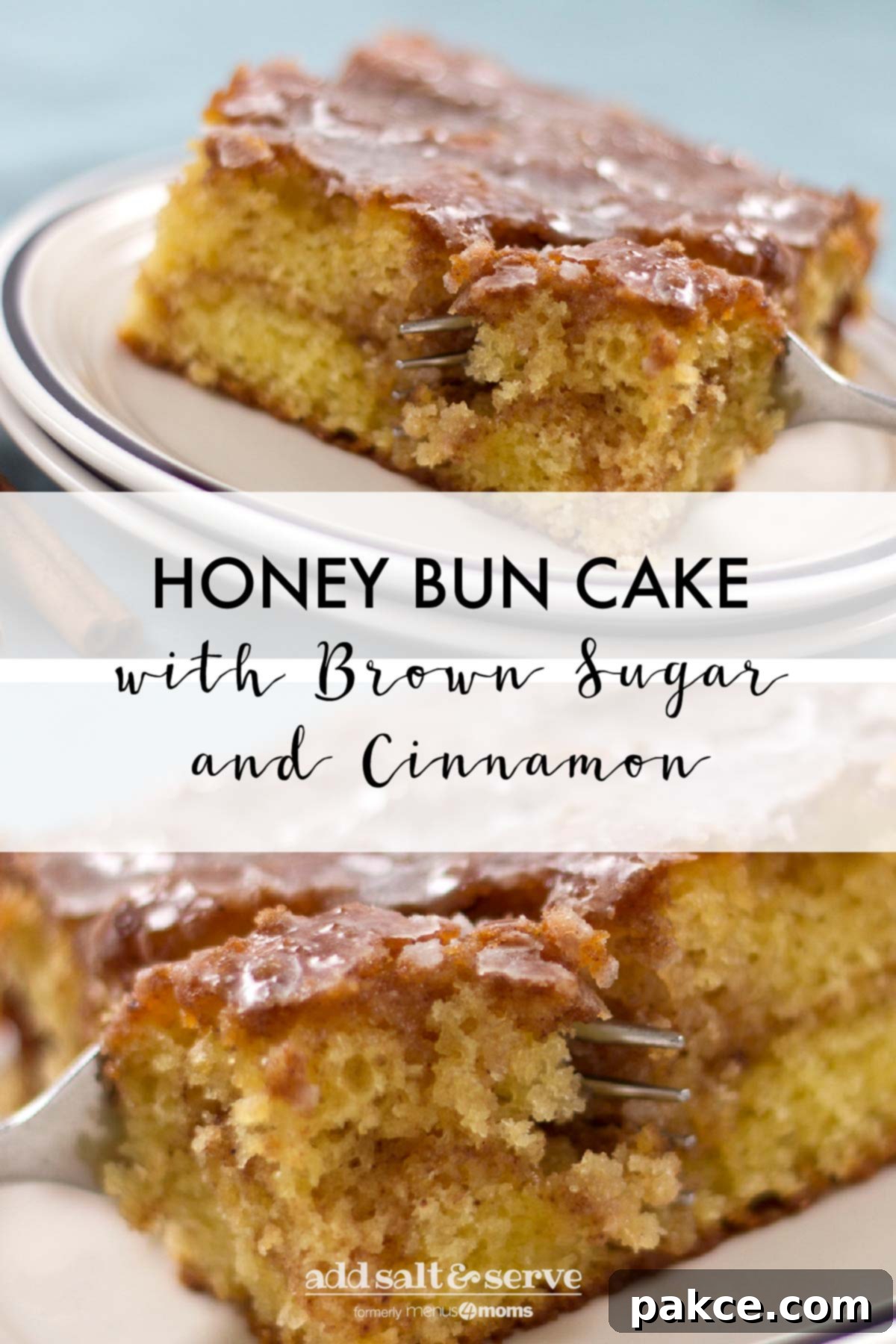 Honey-Glazed Cinnamon Swirl Cake 9 Honey Bun Cake with brown sugar and cinnamon