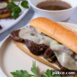 Instant Pot French Onion French Dip 9 Instant Pot French dip sandwiches with au jus