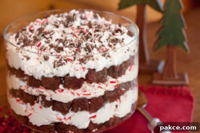 Add Salt & Serve Christmas Dessert Recipes: Peppermint Brownie Trifle