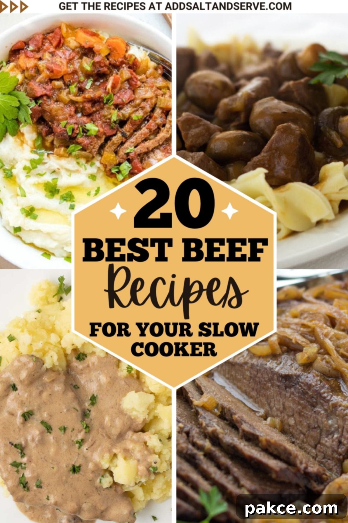 20 Delicious Slow Cooker Beef Recipes 2 4 photos of crockpot meals with text 20 best beef recipes for your slow cooker