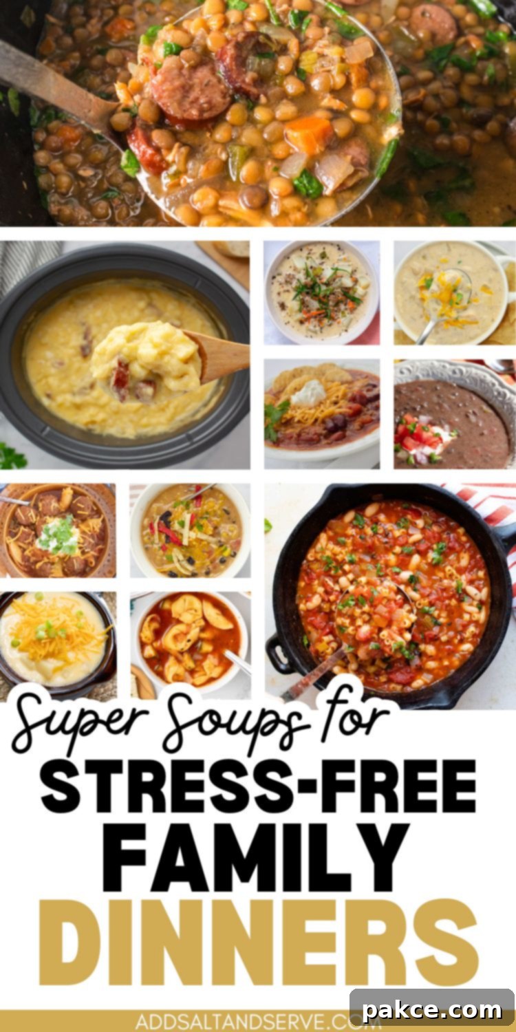 Super soups for stress-free family diners.