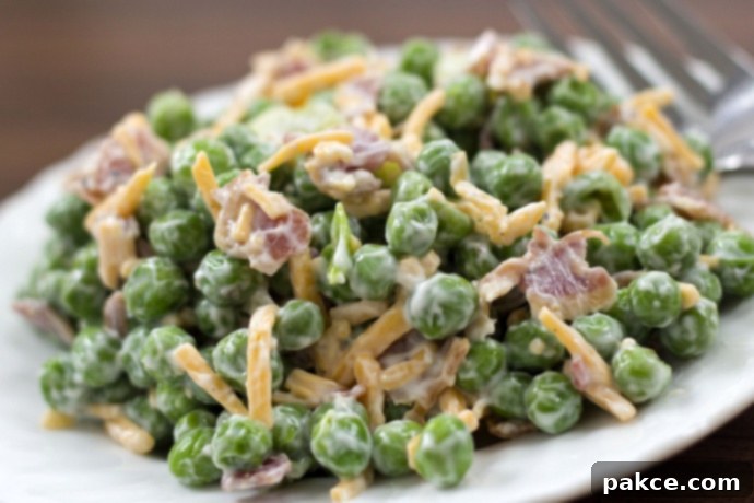 Delicious Seven Layer Salad With Peas