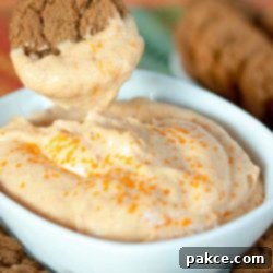 Dreamy Pumpkin Cheesecake Fluff 3 Pumpkin Cheesecake Dip with gingersnap for dipping