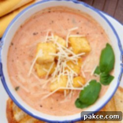 Velvet Tomato Basil Soup 2 Creamy Tomato Basil Soup