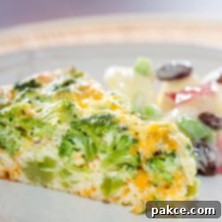 Savory Vegetable Egg Bake 2 Crustless broccoli and cheese quiche