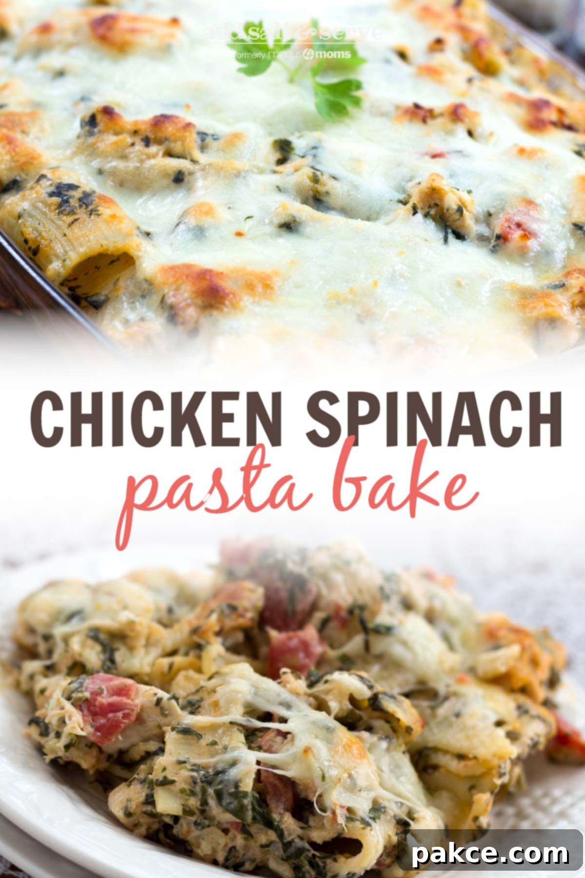 Cheesy Chicken Spinach Pasta Bake 4 Chicken and Spinach Pasta Bake