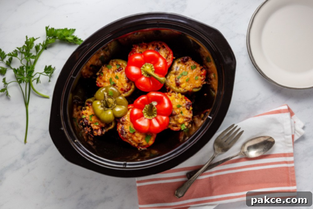 Zesty Cheesy Southwestern Stuffed Peppers 7 Easy Slow Cooker Southwestern Stuffed Peppers with Cheese