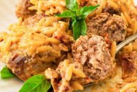 Classic Tuscan Meatballs & Orzo